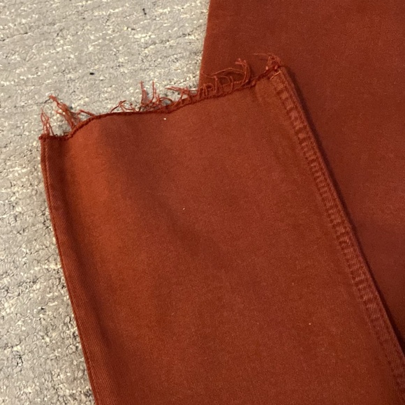 ZARA TRF FLARE CROPPED JEANS DARK BROWN SIZE 34 (US 2) NWT - Picture 4 of 5